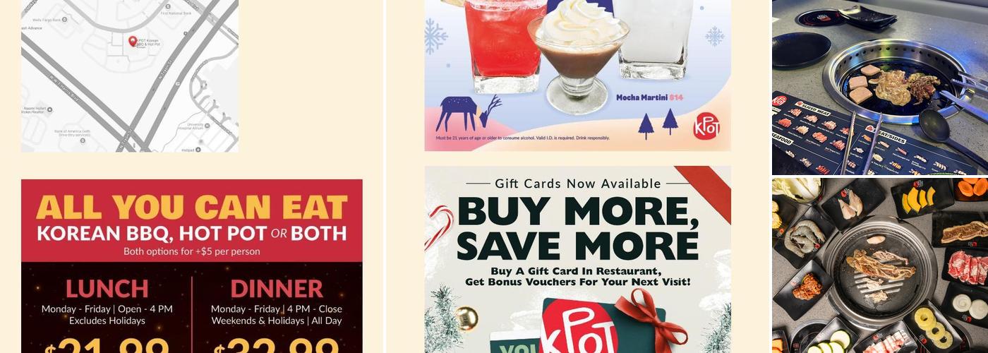 KPOT Korean BBQ & Hot Pot Menu