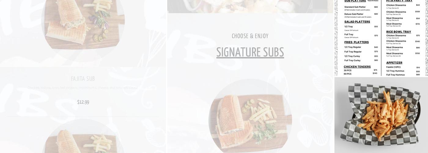 Flame Subs Menu