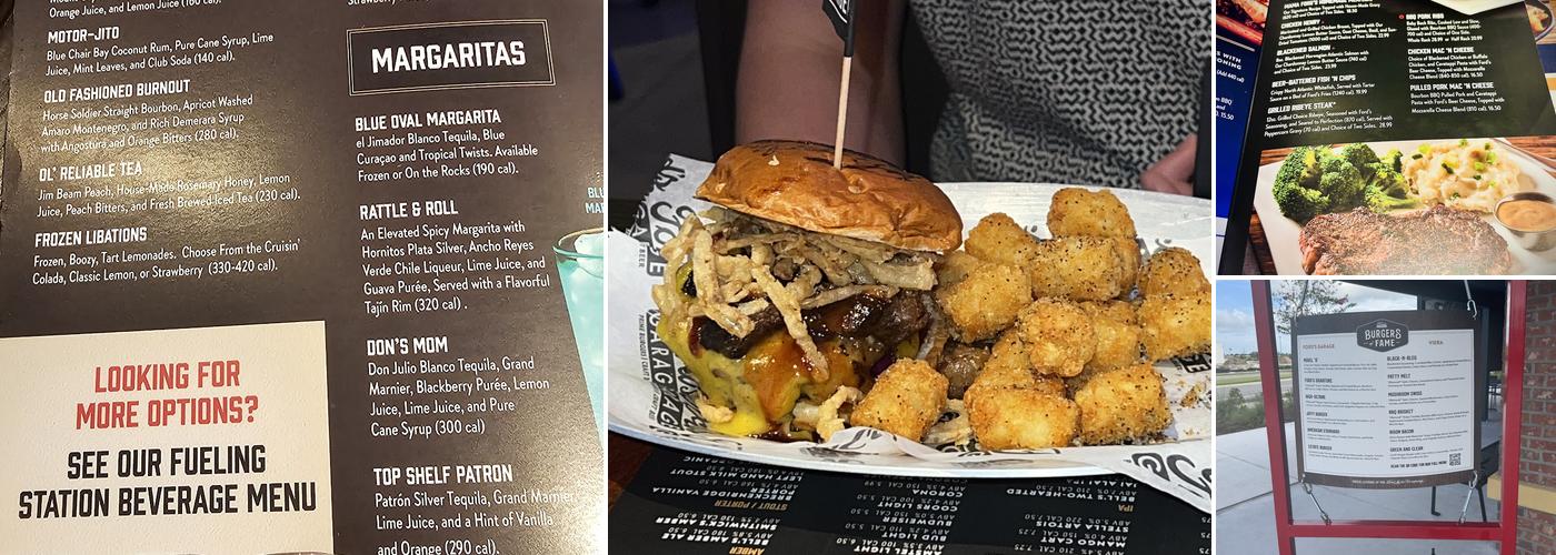 Ford's Garage Viera Menu