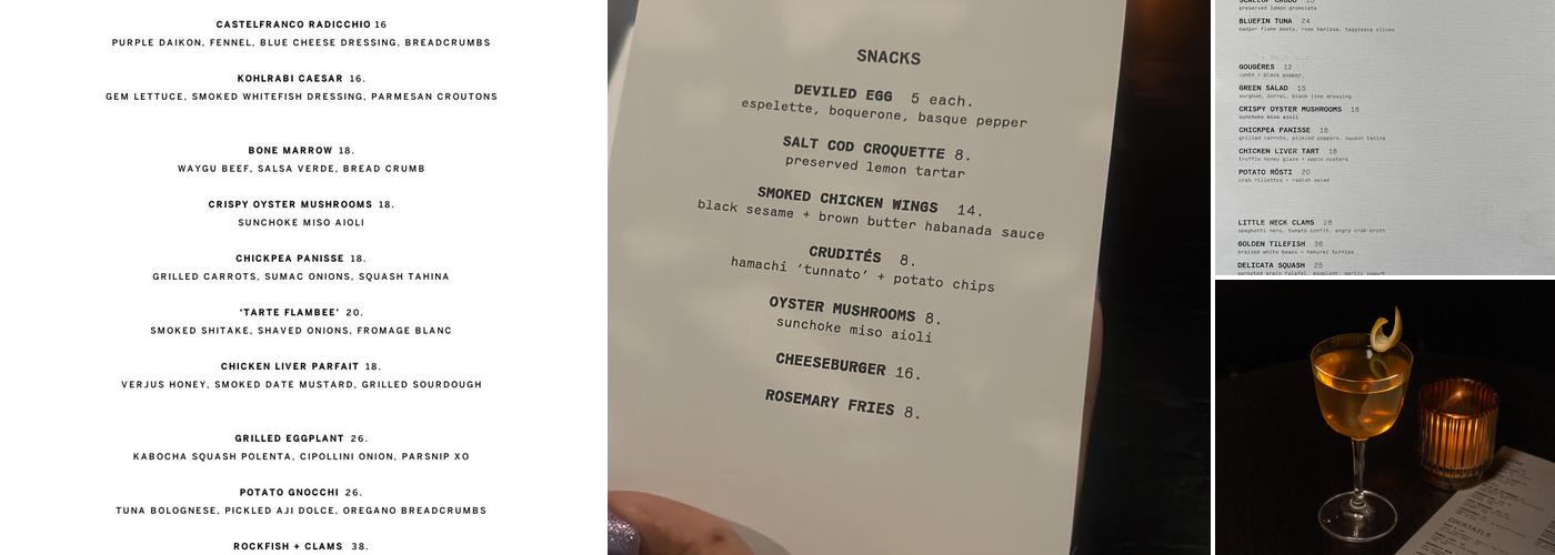 a.kitchen+bar - D.C. Menu