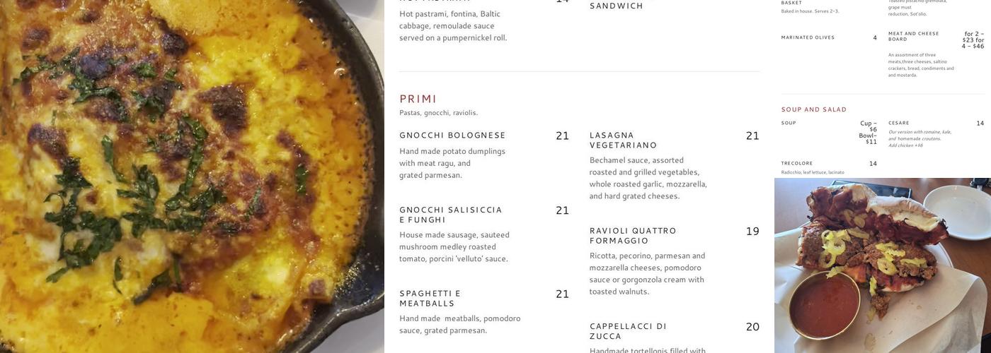 Il Forno di Tutti Menu