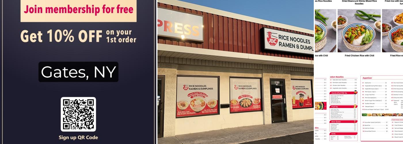 JBC RICE NOODLES & ramen Menu