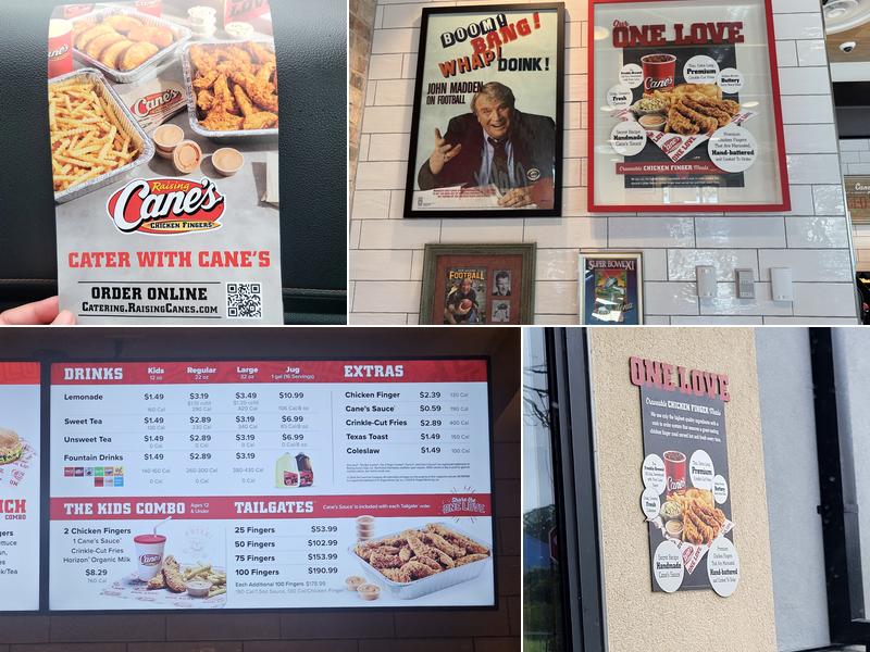 Raising Cane's Chicken Fingers Menu