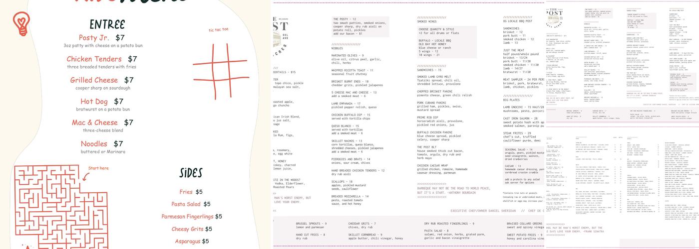 The Post Menu