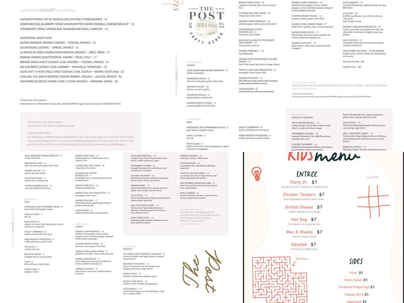 The Post Menu