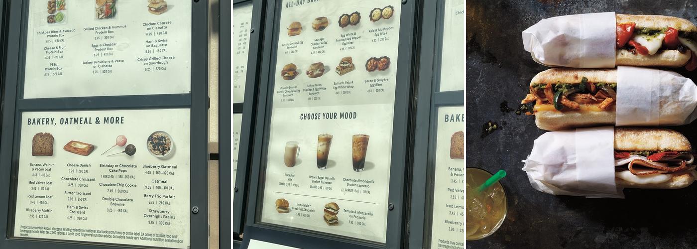 Starbucks Menu