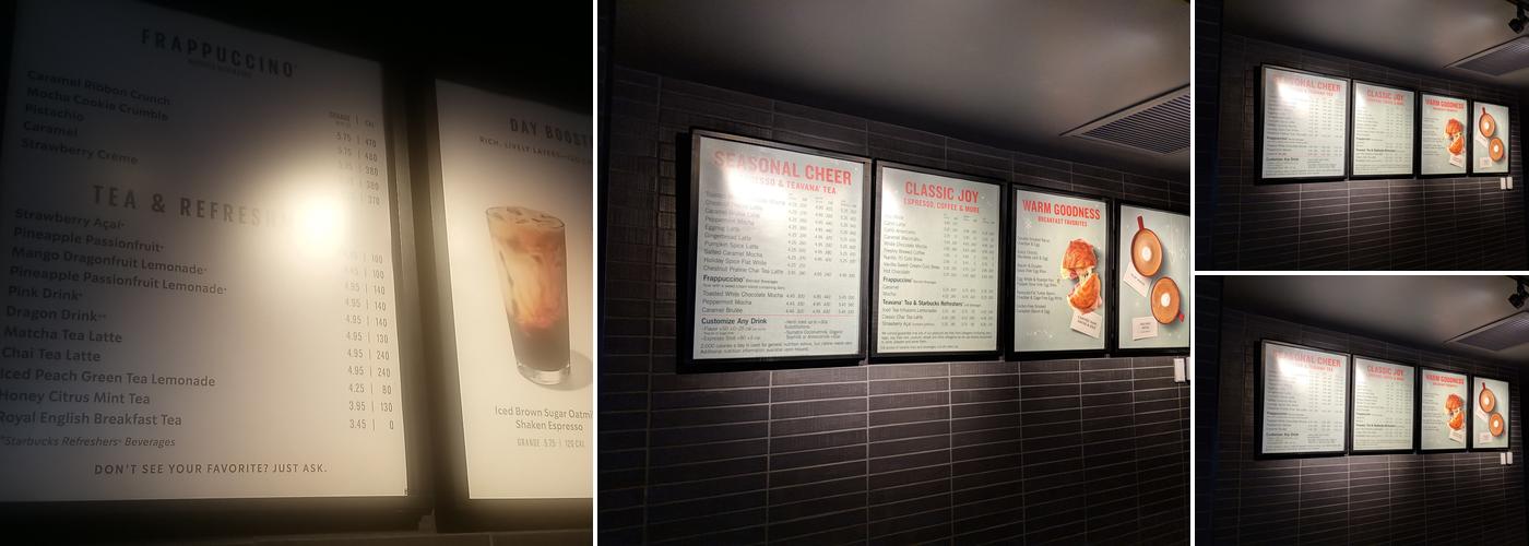 Starbucks Menu