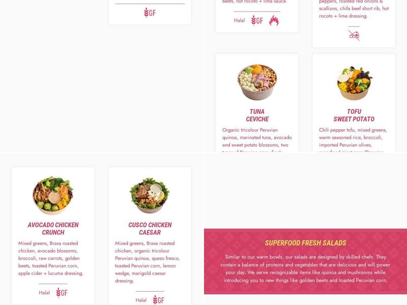 Brasa Peruvian Kitchen Menu