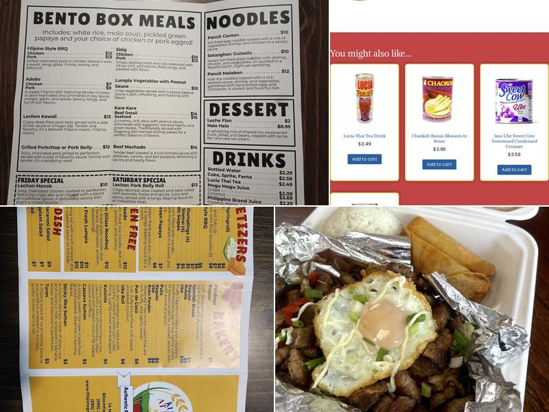 S&S Kultura at Kusina LLC Menu