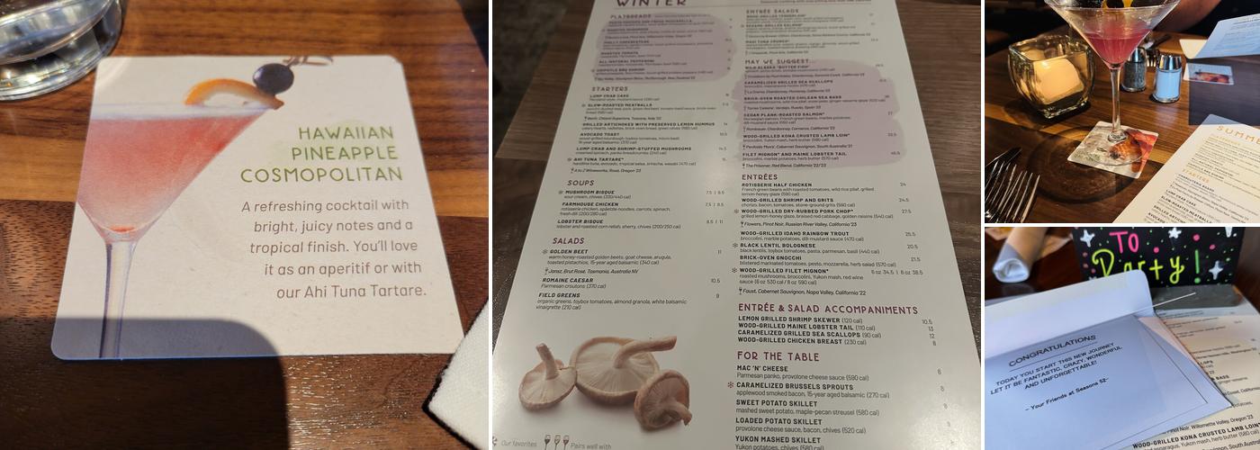 Seasons 52 Menu