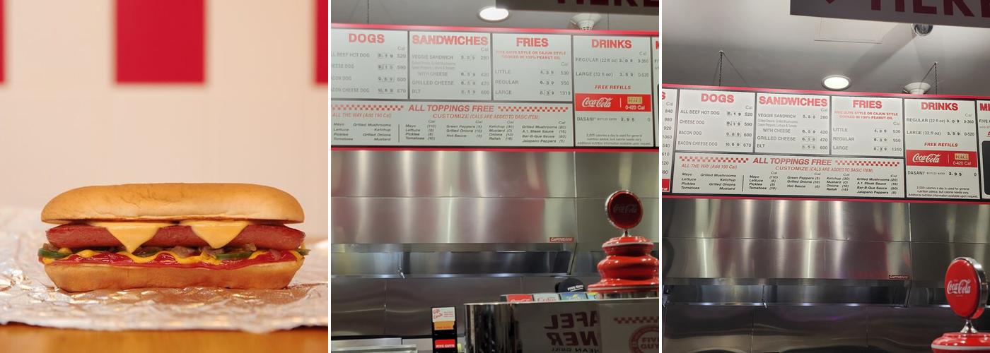 Five Guys Menu