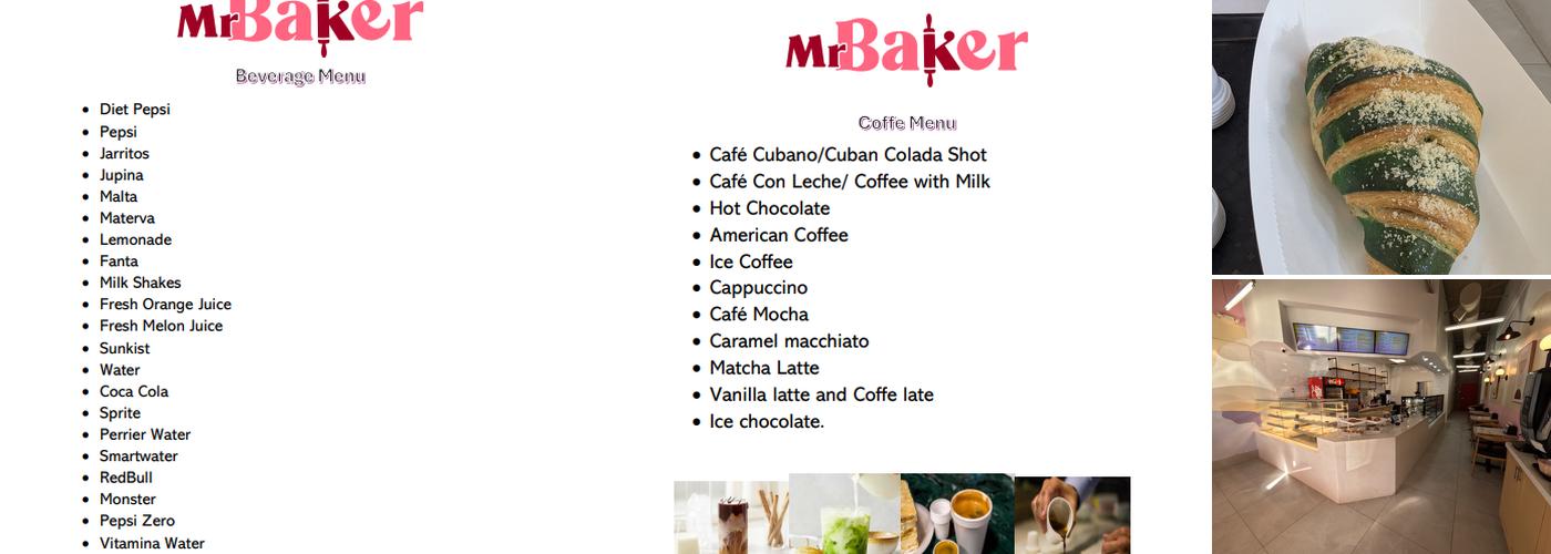Mr. Baker Menu