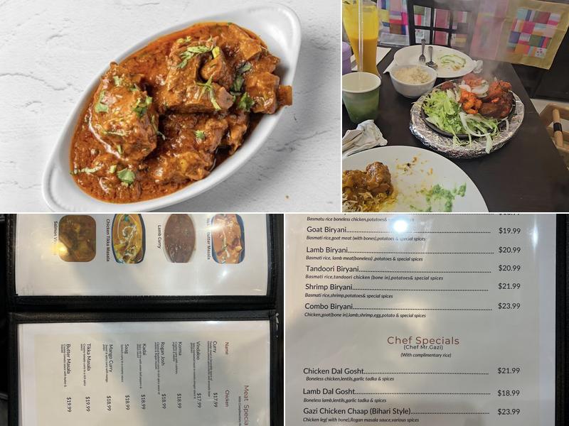 Taj Darbar Indian Cuisine Menu