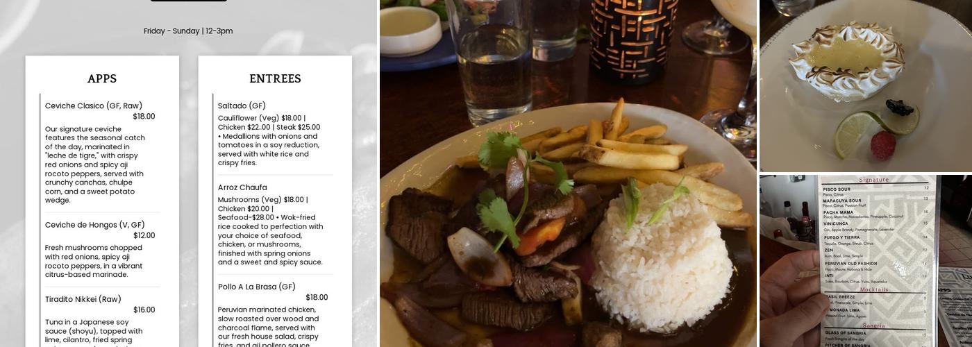 Inka’s Menu