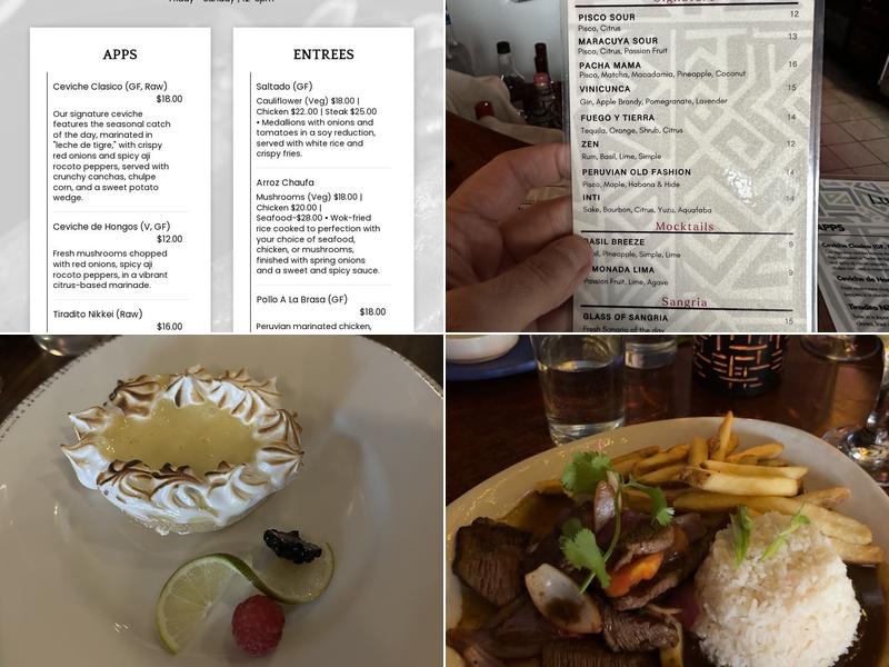 Inka’s Menu