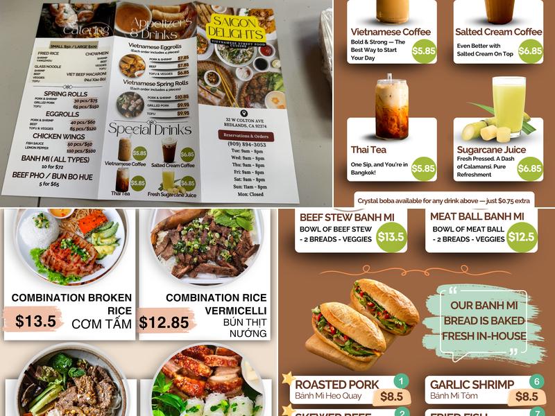 Saigon Delights Food To Go Menu