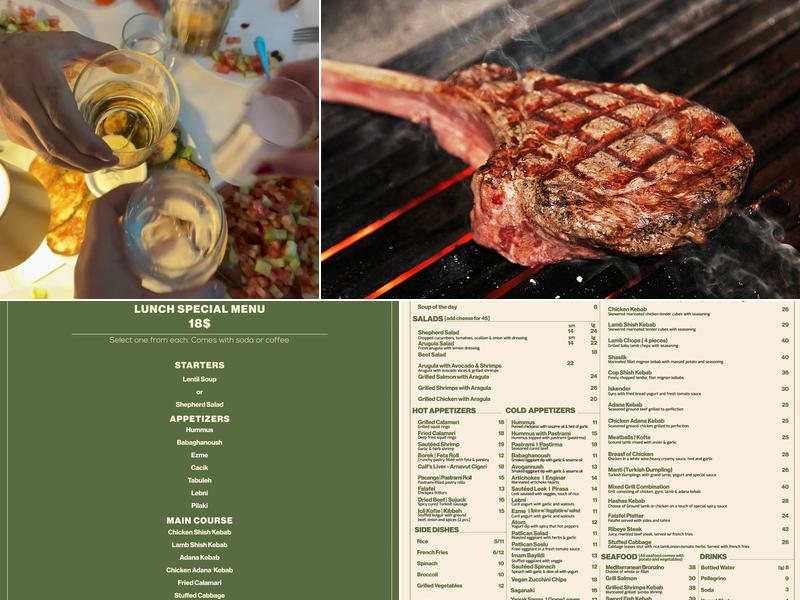 Olive Tree Restaurant Menu