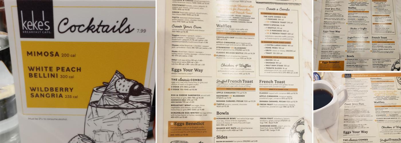 Keke's Breakfast Cafe Menu
