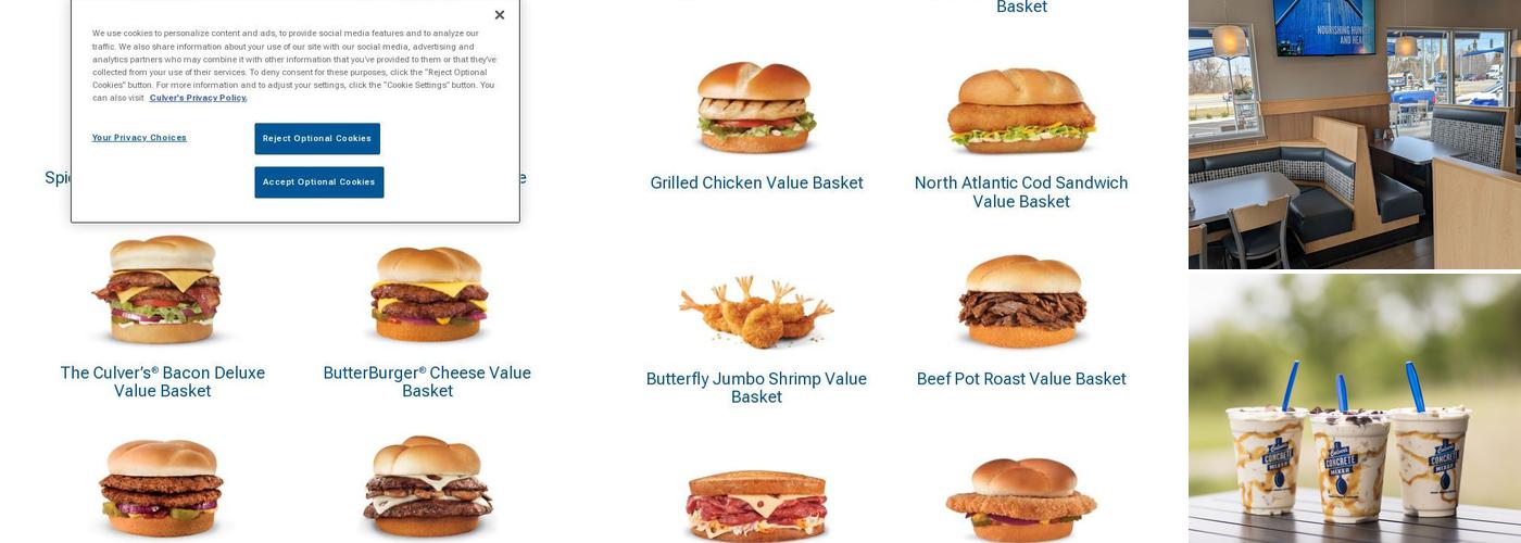 Culver’s Menu