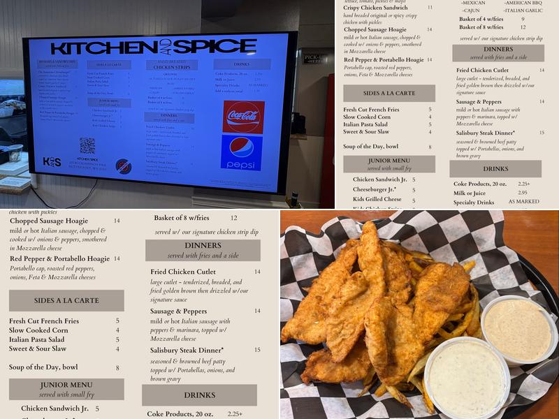 Kitchen and Spice Menu