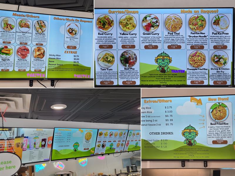 Thaiten / Thai10 Restaurant Menu