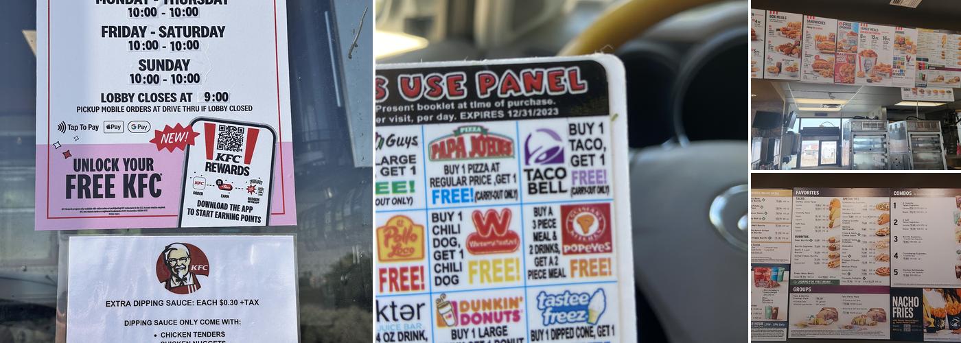 Taco Bell / KFC Menu