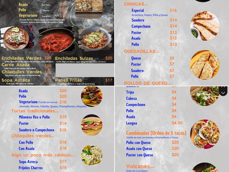 TA’CON Todo Taqueria Menu
