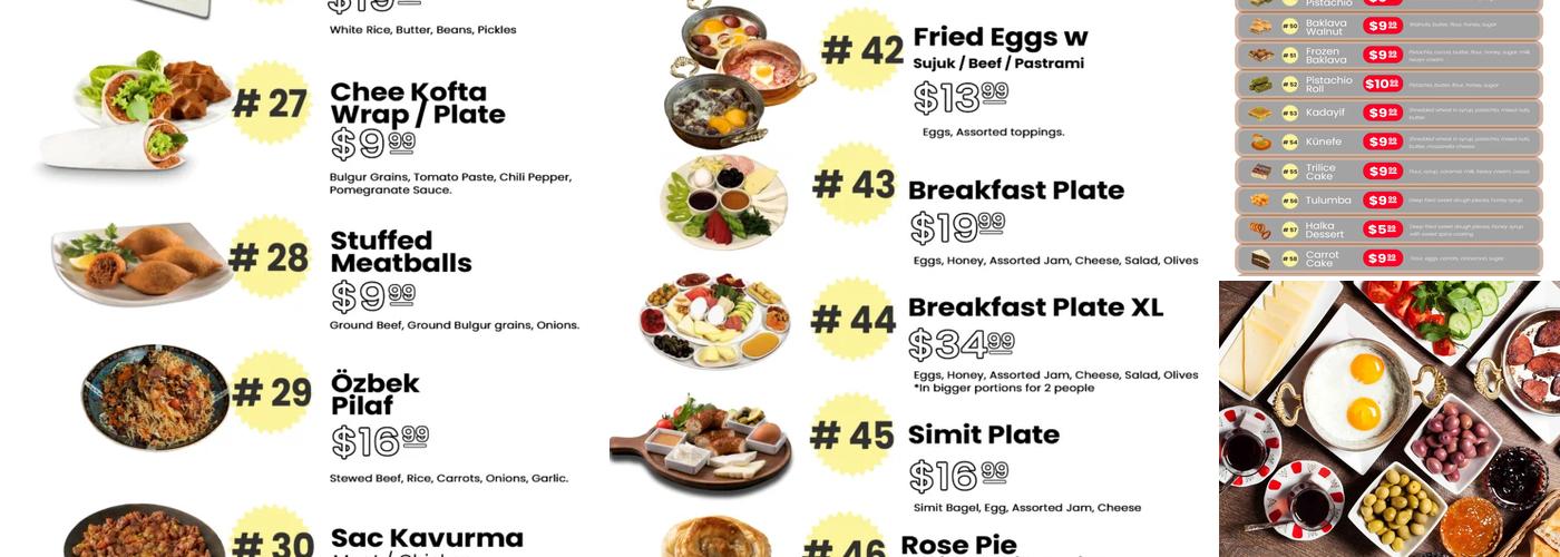 Sofra Kitchen Menu