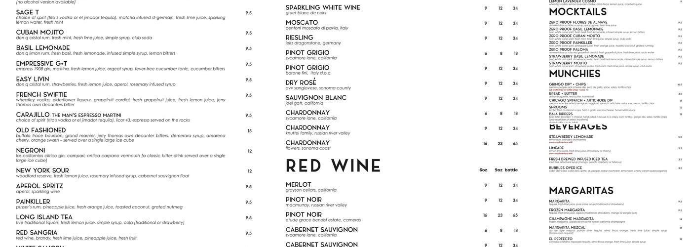 Five Four Restaurant & Drafthouse- S Austin Menu
