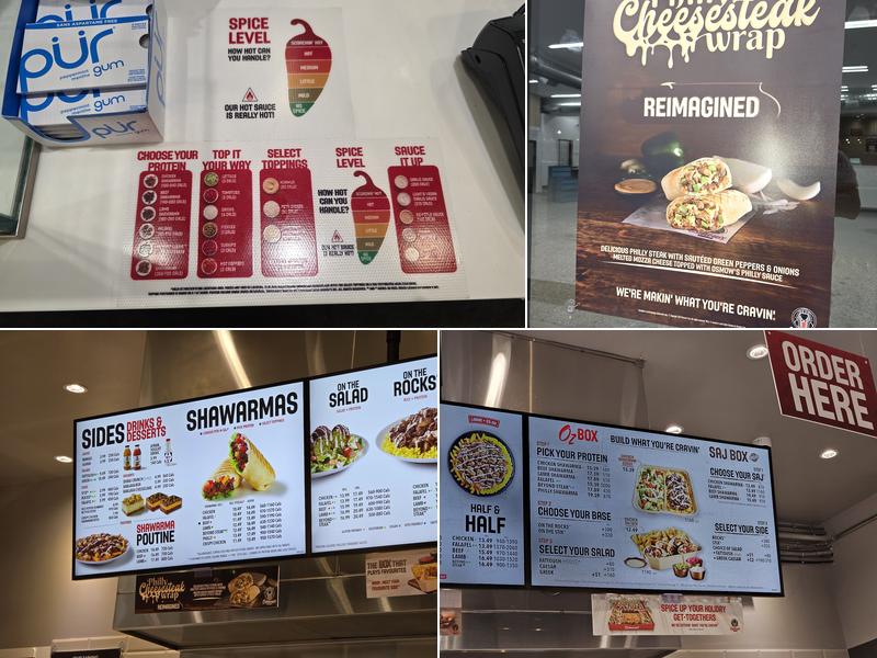 Osmow's Shawarma Menu