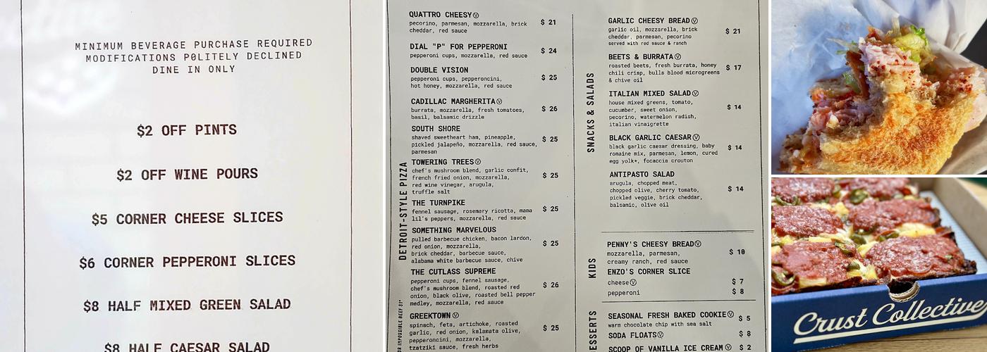 Ruse Crust Collective Slabtown Menu