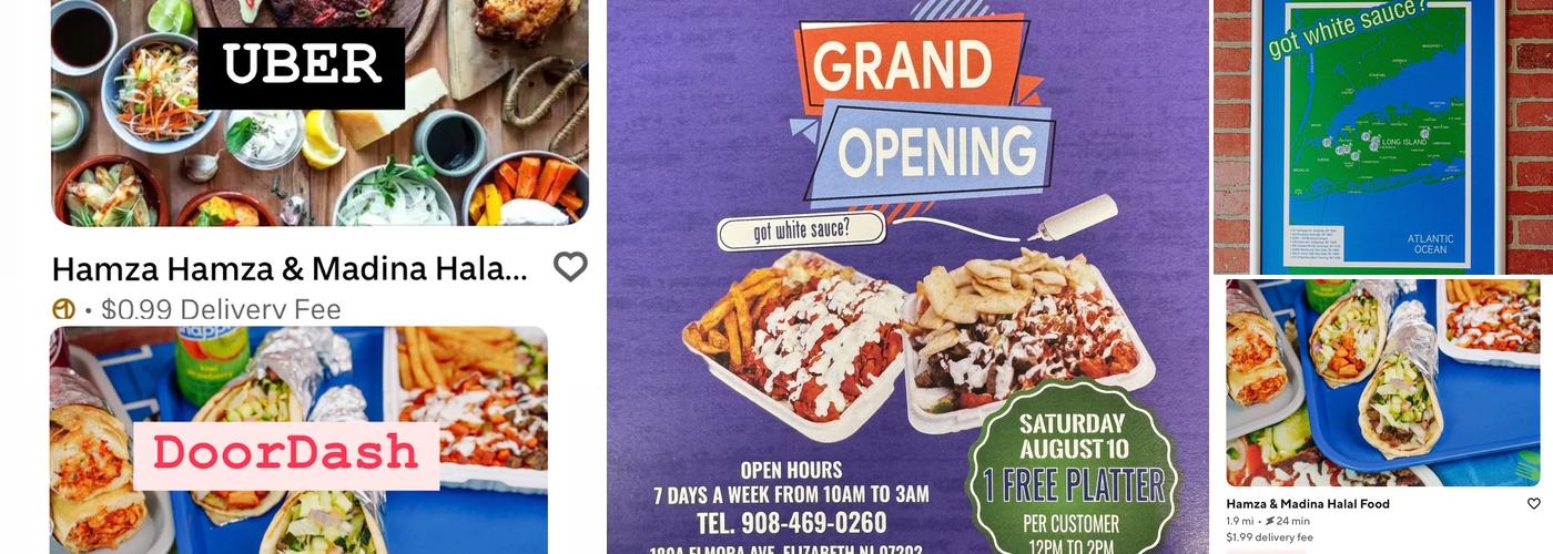 Hamza & Madina Halal Food Menu