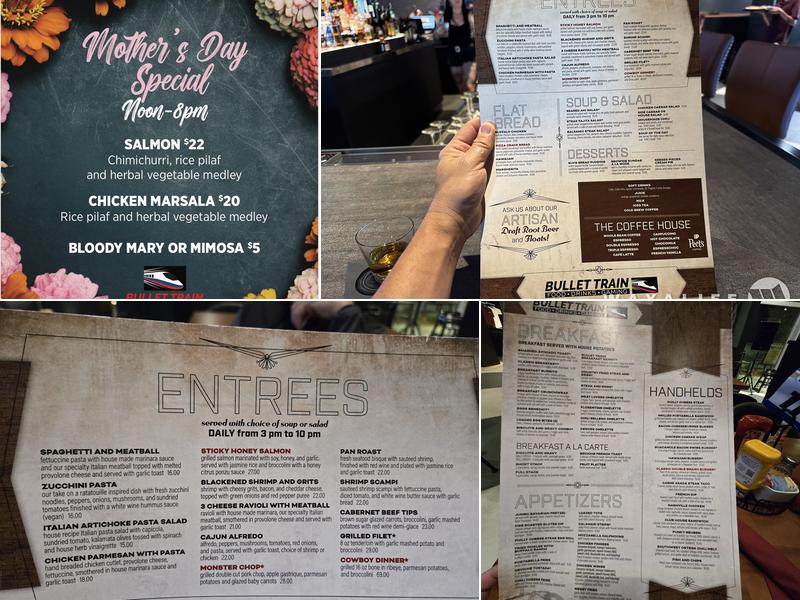 The Bullet Train Menu