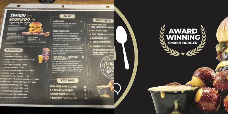 Happy Place Eatery Menu