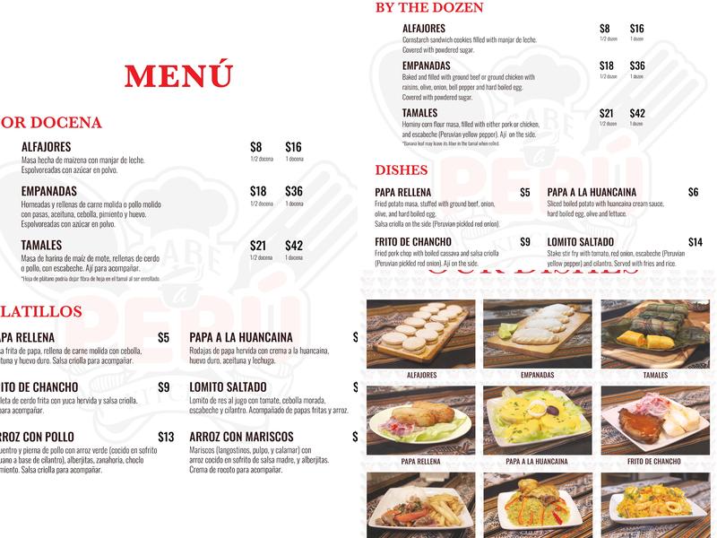 Sabe a Peru Kitchen Menu