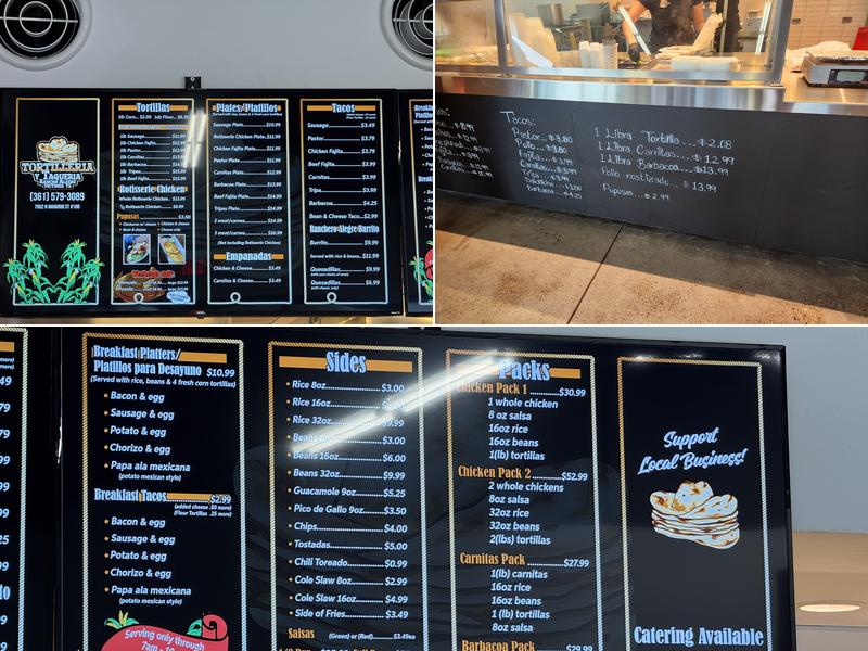 Tortilleria y Taqueria Rancho Alegre Menu