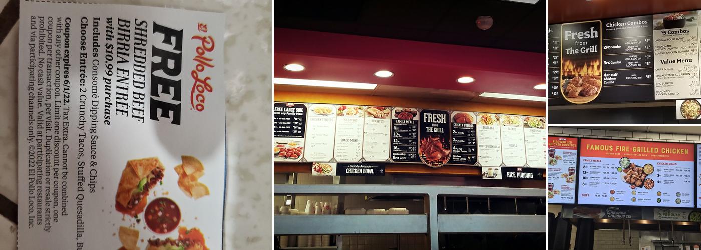 El Pollo Loco Menu
