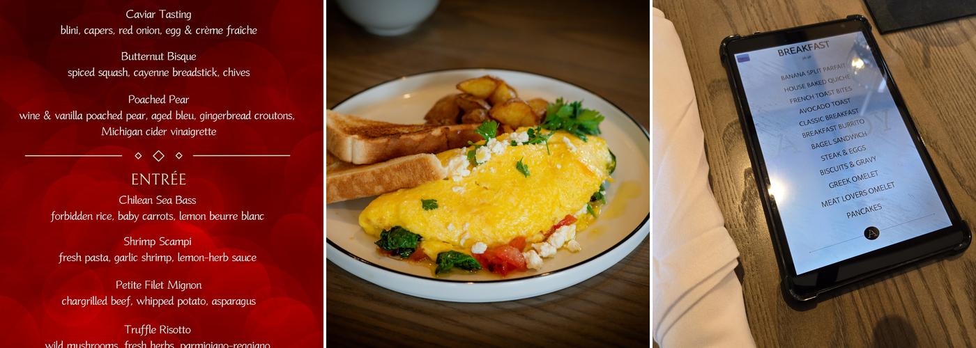 The Alloy Restaurant Menu