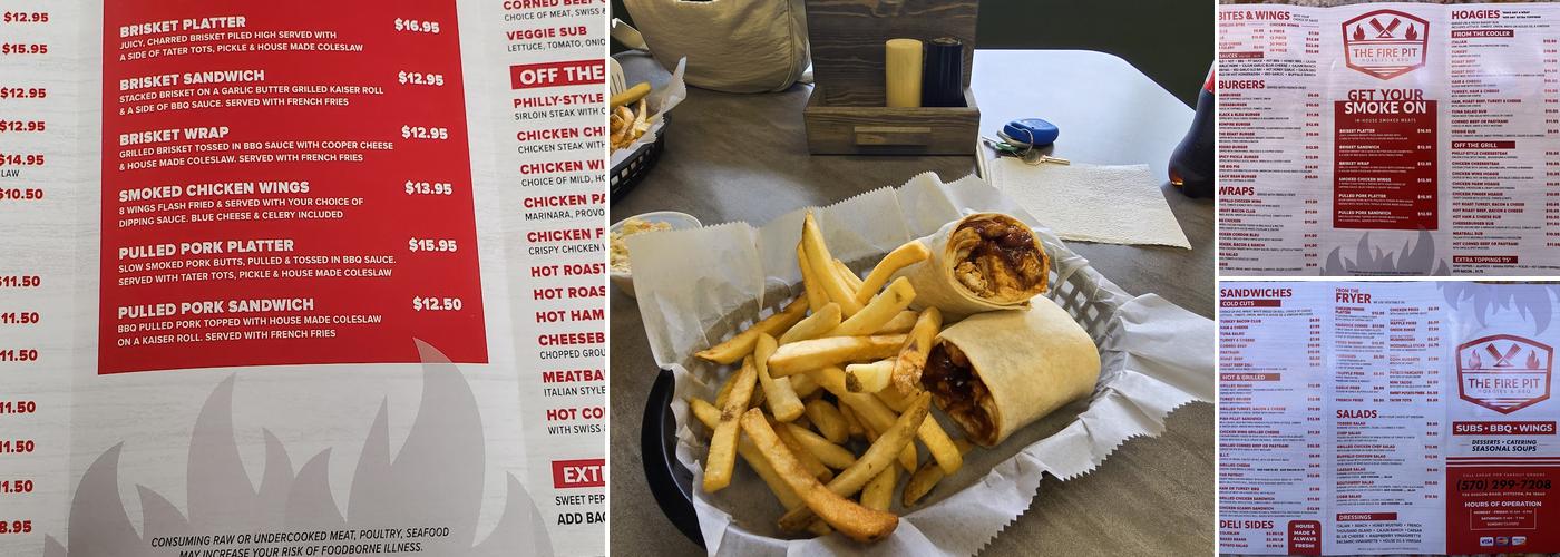The Fire Pit Menu