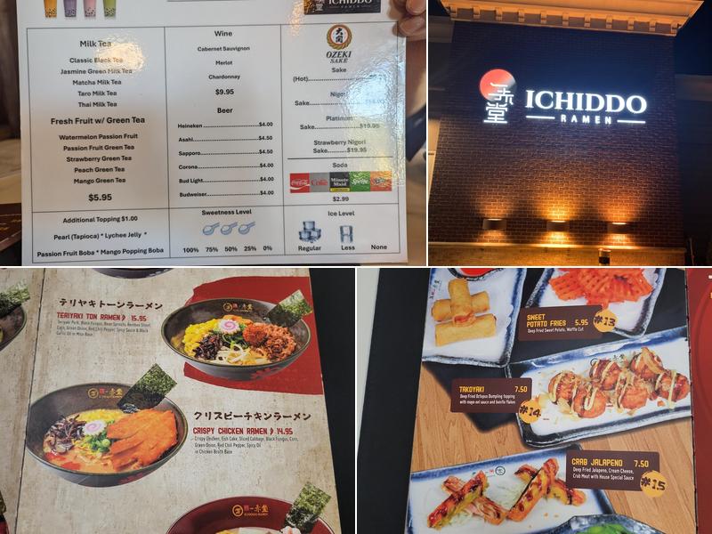 ICHIDDO RAMEN Menu