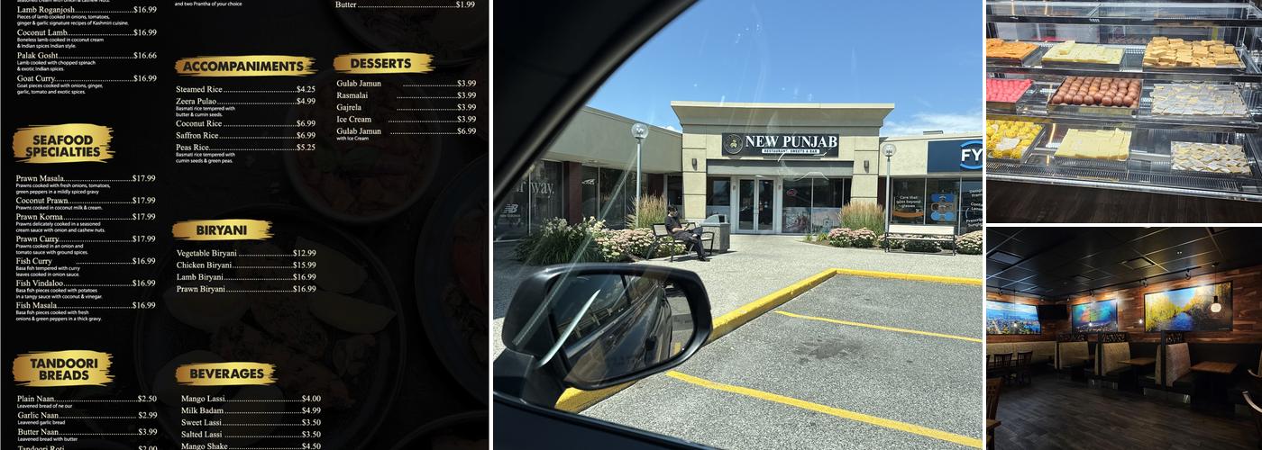 New Punjab Restaurant Sweets & Bar (Spall Plaza) Menu