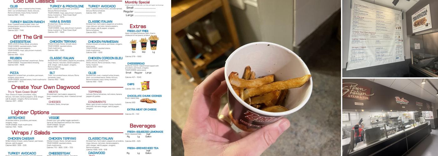 Penn Station East Coast Subs Menu