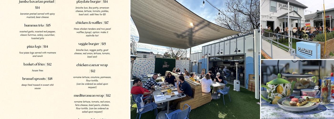 PLAYDATE FUNBAR Menu