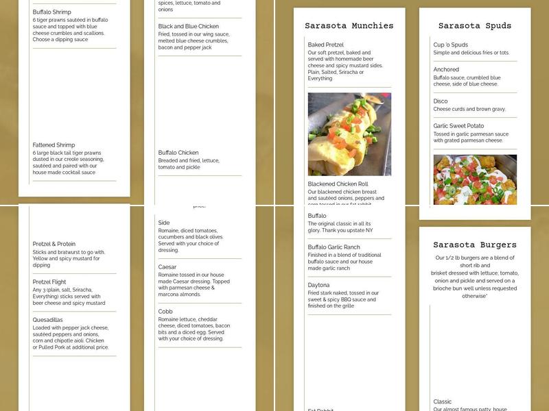 The Fat Rabbit Pub Menu