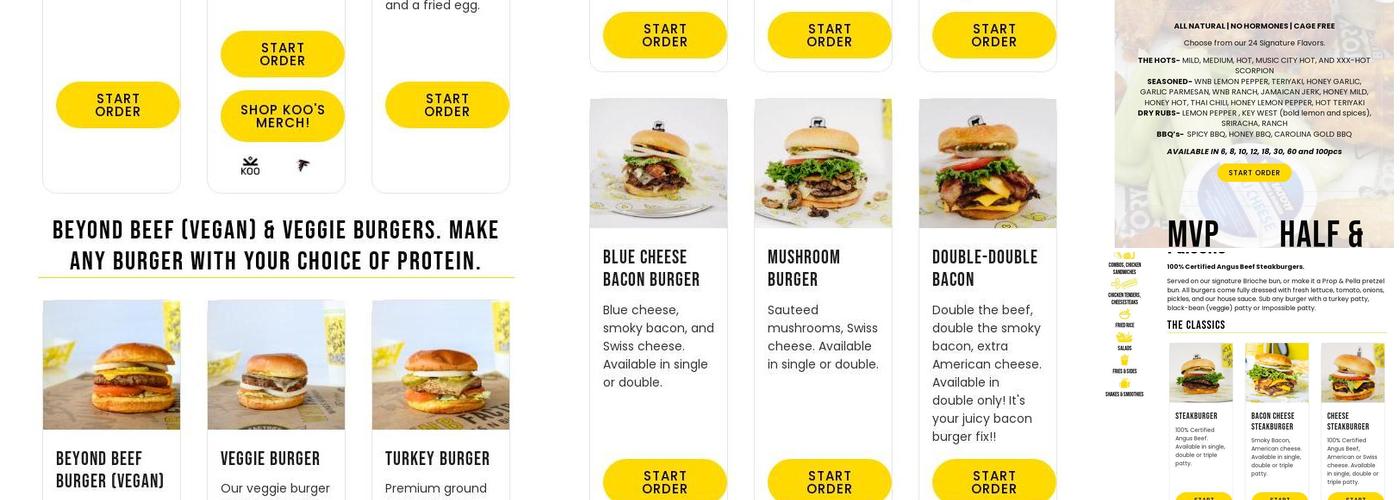 WNB Factory - Wings & Burger Menu