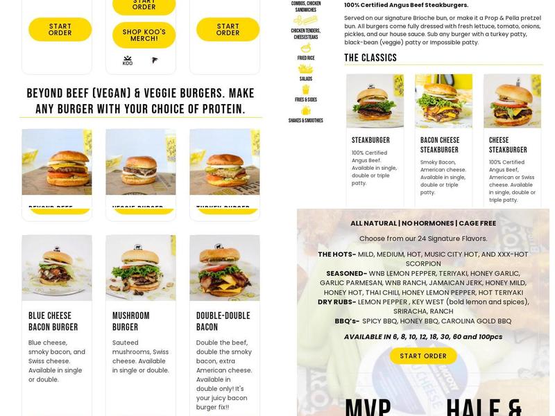 WNB Factory - Wings & Burger Menu