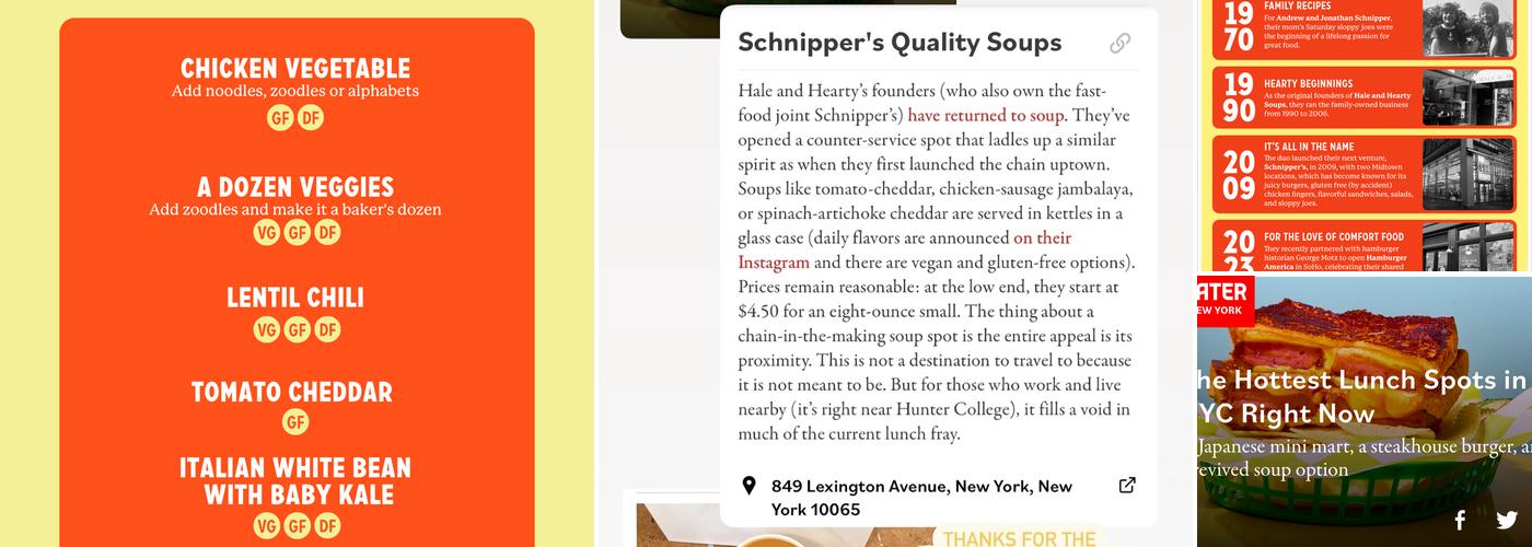 Schnipper's Quality Soups Menu