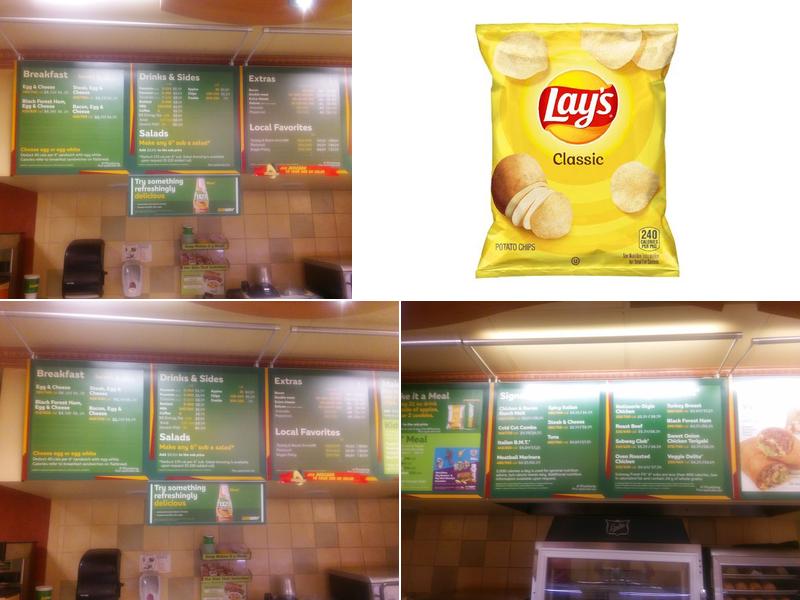 Subway Menu