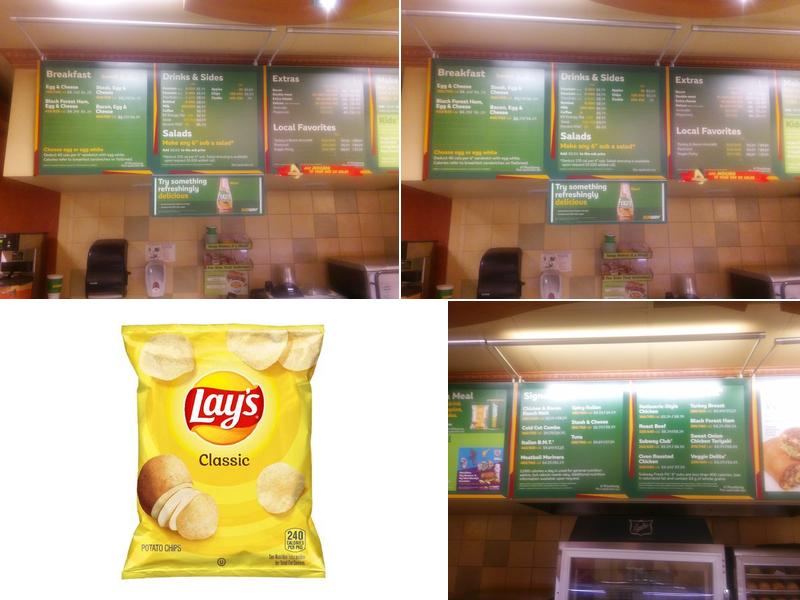Subway Menu