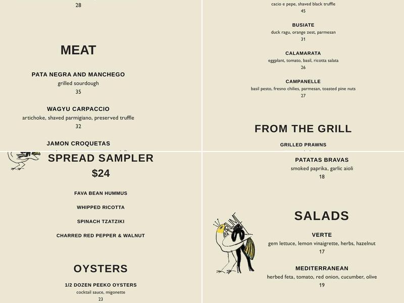 Barlume Menu